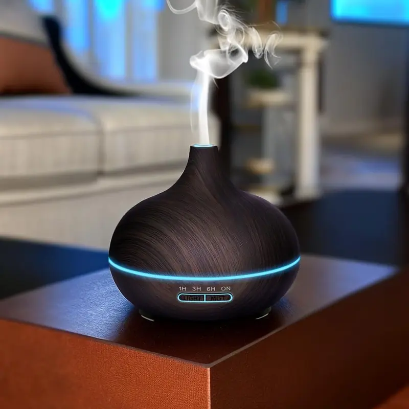 550ml Wood-Grain Essential Oil Diffuser