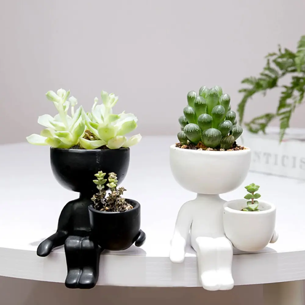 Nordic Human-Shape Ceramic Succulent Planter